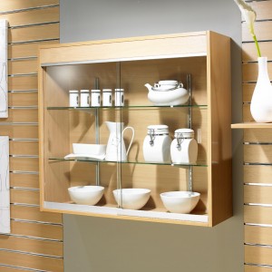 Kitchen glass store showcase