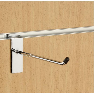 6" (150mm) Slatwall Chrome Hook / Prong / Accessory Arm