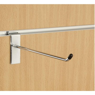 8" (200mm) Slatwall Chrome Hook / Prong / Accessory Arm