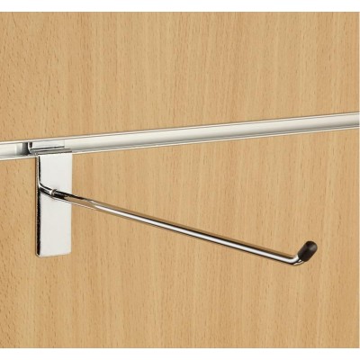 10" (250mm) Slatwall Chrome Hook / Prong / Accessory Arm