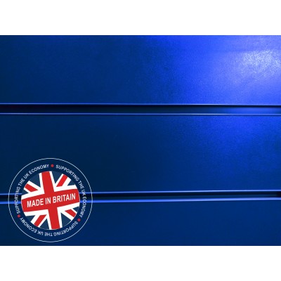 Blue Slatwall Panel 4ft x 4ft (1200mm x 1200mm)