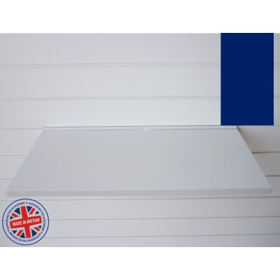 Blue Wood Shelf / Floating Slatwall Shelf - 600mm wide x ...
