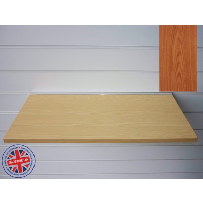 Cherry Wood Shelf / Floating Slatwall Shelf - 1000mm wide x 300mm deep