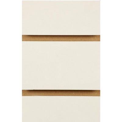 Ivory / Tego Cream / Coral Slatwall Panel 4ft x 4ft (1200mm x 1200mm)