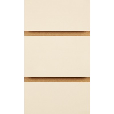 Cream Slatwall Panel 8ft x 4ft (2400mm x 1200mm)