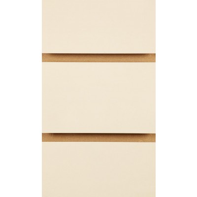 Cream Slatwall Panel 4ft x 4ft (1200mm x 1200mm)