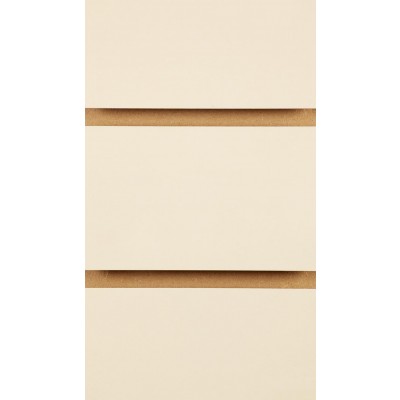 Cream Slatwall Panel 4ft x 4ft (1200mm x 1200mm)