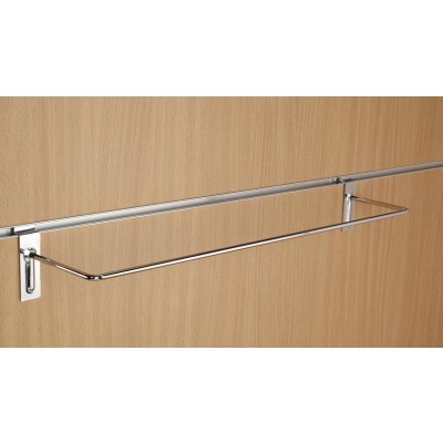 Chrome Slatwall Gift Wrap Hanging Display Rail