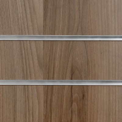 Light Walnut Slatwall Panel 8ft x 4ft (2400mm x 1200mm)