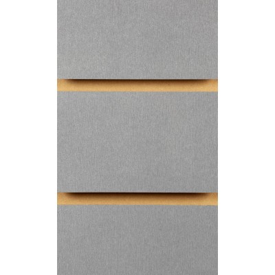 Pewter / Silver Slatwall Panel 4ft x 4ft (1200mm x 1200mm)