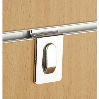 Heavy Duty Chrome Slatwall Picture and Accessory Hook