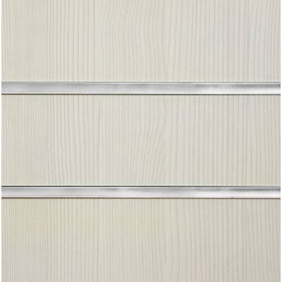 Pino White Slatwall Panel 4ft x 4ft (1200mm x 1200mm)