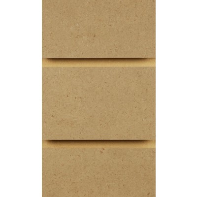 Raw MDF Slatwall Panel 8ft x 4ft (2400mm x 1200mm)