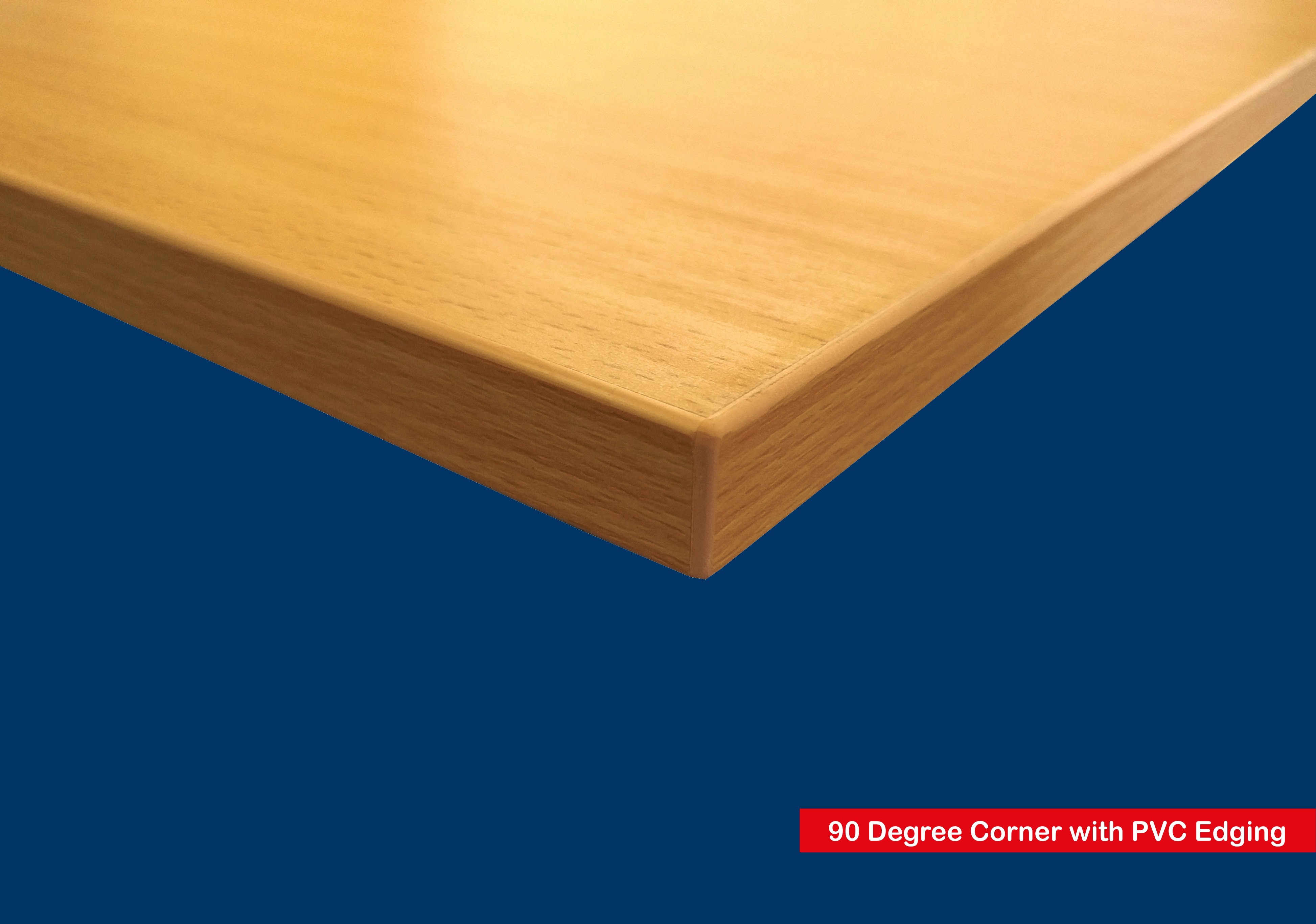 Beechwood laminated wood shop shelf
