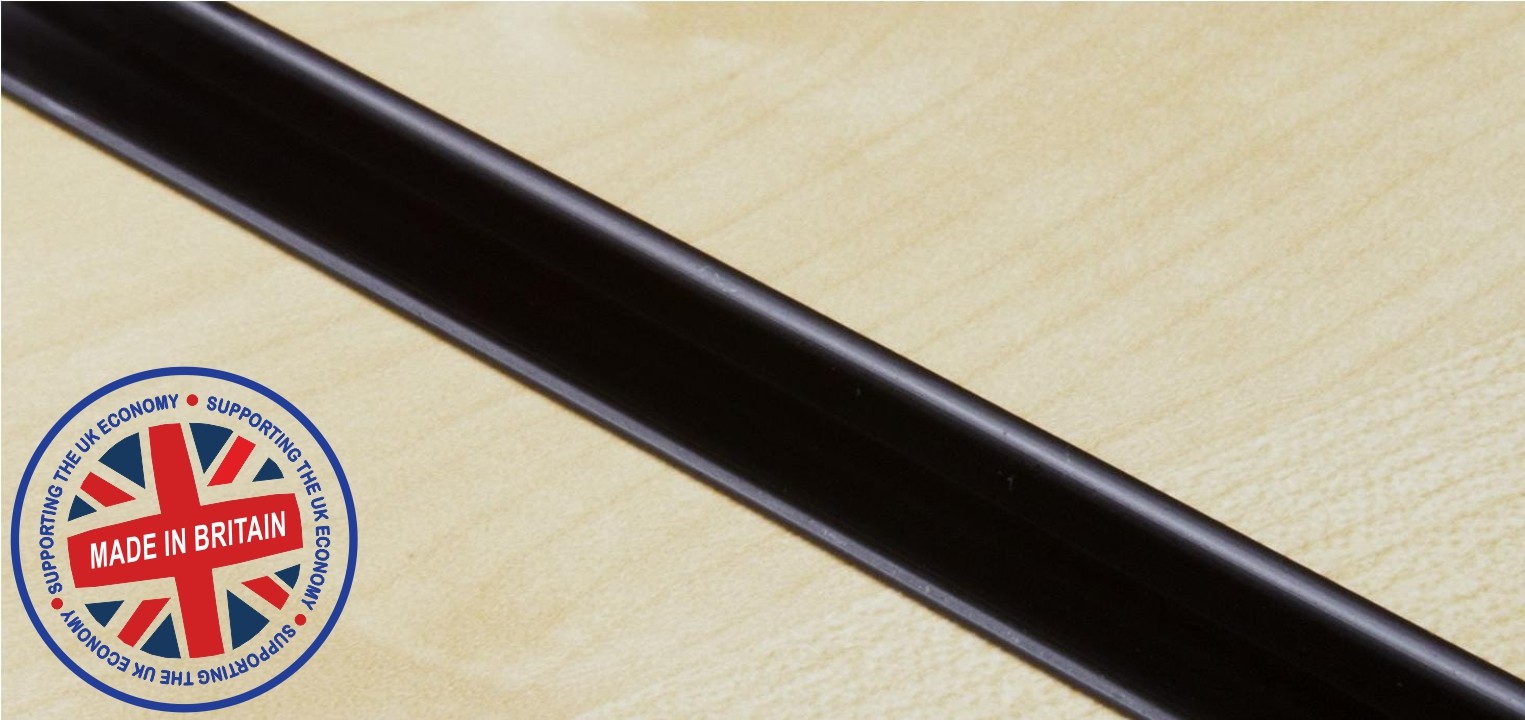 Black Plastic Pvc Slatwall Inserts (Pack of 23 Portrait or Pack of 11