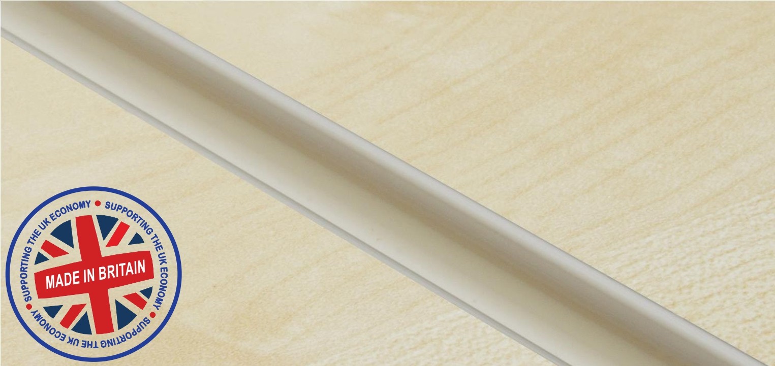 Ivory Tego Cream Coral Plastic Pvc Slatwall Inserts (Pack of 12)