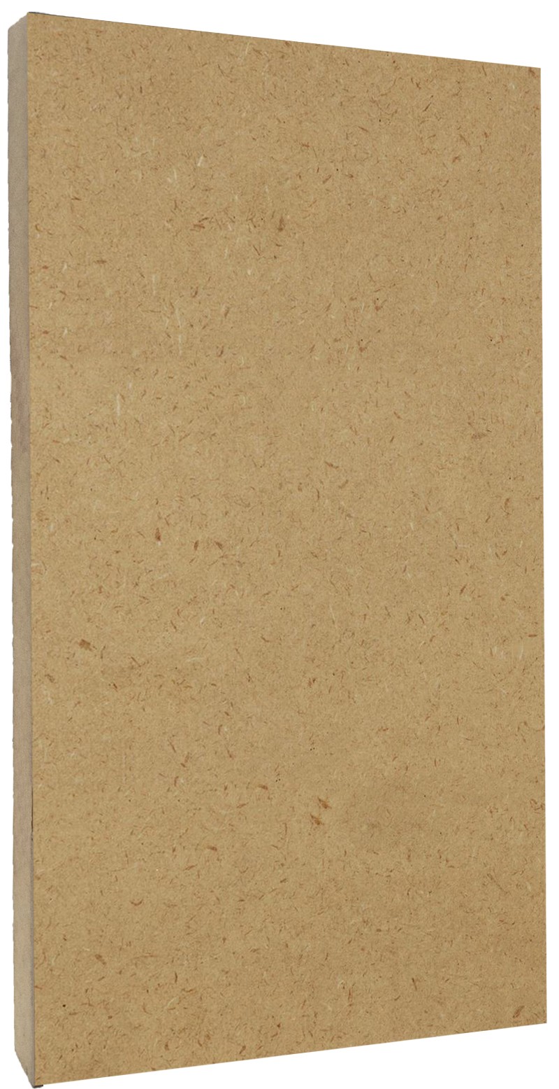 Raw MDF Plain Slatwall Panel 8ft x 4ft (2400mm x 1200mm)