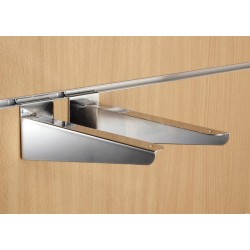 10" inch (250mm) Chrome Slatwall Wood Shelf Brackets (pair)