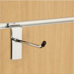 1" (25mm) Slatwall Chrome Hook / Prong / Accessory Arm