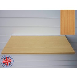 Beech Wood Shelf / Floating Slatwall Shelf - 1200mm wide x 200mm deep