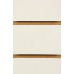 Ivory / Tego Cream / Coral Slatwall Panel 4ft x 4ft (1200mm x 1200mm)