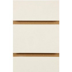 Ivory / Tego Cream / Coral Slatwall Panel 4ft x 4ft (1200mm x 1200mm)