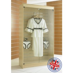 Floor Standing Slatted Slatwall Showcase Cabinet - 6ft (1.8m) high