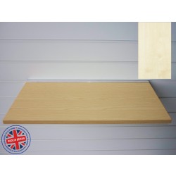 Maple Wood Shelf / Floating Slatwall Shelf - 1200mm wide x 200mm deep