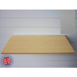 Pewter Wood Shelf / Floating Slatwall Shelf - 1200mm wide x 400mm deep